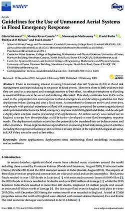 Guidelines for the Use of Unmanned Aerial Systems in Flood Emergency Response - MDPI