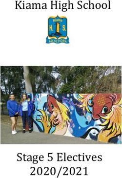 Kiama High School - Stage 5 Electives 2020/2021