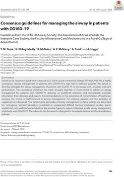 Consensus guidelines for managing the airway in patients with COVID-19 - vvizv