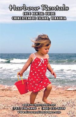 Harbour Rentals 2014 RENTAL GUIDE CHINCOTEAGUE ISLAND, VIRGINIA - www.harbourrentals.net