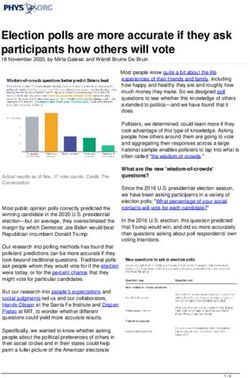 Election polls are more accurate if they ask participants how others will vote - Phys.org