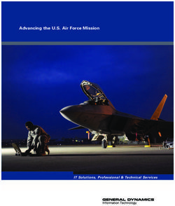 Advancing the U.S. Air Force Mission - IT Solutions, Professional & Technical Services