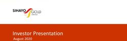 Investor Presentation - August 2020 SIHAYO GOLD - Sihayo Gold Limited