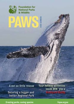 PAWS S - YOUR HOLIDAY ACTIVITIES COULD WIN YOU A BACKYARD BUDDY - FOUNDATION FOR NATIONAL PARKS ...