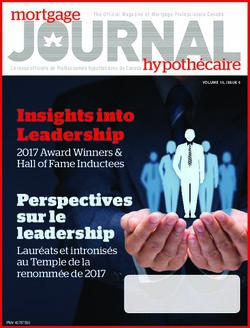 Insights into Leadership - 2017 Award Winners & Hall of Fame Inductees - Mortgage Professionals Canada