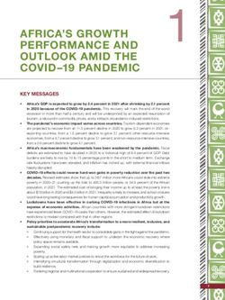 AFRICA'S GROWTH PERFORMANCE AND OUTLOOK AMID THE COVID-19 PANDEMIC