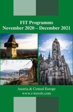 FIT Programms November 2020 - December 2021 - Austria & Central Europe www.r-travels.com - R Travels