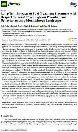 Long-Term Impacts of Fuel Treatment Placement with Respect to Forest Cover Type on Potential Fire Behavior across a Mountainous Landscape - MDPI