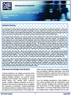 Real Assets and Inflation Hedge Investing