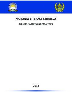 NATIONAL LITERACY STRATEGY 2013 - POLICIES, TARGETS AND STRATEGIES - UNESCO
