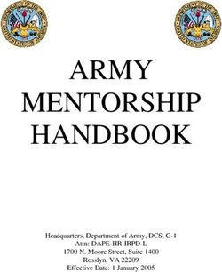 ARMY MENTORSHIP HANDBOOK - Headquarters, Department of Army, DCS, G-1 Attn: DAPE-HR-IRPD-L 1700 N. Moore Street, Suite 1400 Rosslyn, VA 22209 ...