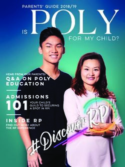 101 Q&A ON POLY EDUCATION INSIDE RP - PARENTS GUIDE 2018/19 - Republic Polytechnic