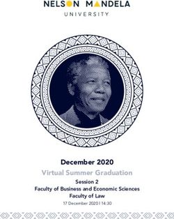 December 2020 Virtual Summer Graduation - Session 2 Faculty of Business and Economic Sciences Faculty of Law - Nelson ...