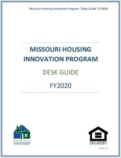 MISSOURI HOUSING INNOVATION PROGRAM - DESK GUIDE FY2020 - Missouri Housing Innovation Program Desk Guide FY2020