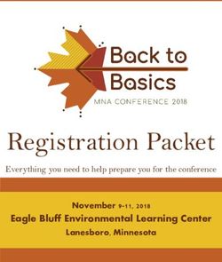 Registration Packet Eagle Bluff Environmental Learning Center - November 9-11, 2018 - Minnesota Naturalists Association