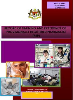 RECORD OF TRAINING AND EXPERIENCE OF PROVISIONALLY REGISTERED PHARMACIST (PRP) - PHARMACY BOARD MALAYSIA MINISTRY OF HEALTH MALAYSIA 2017 ...