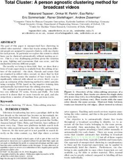 Total Cluster: A person agnostic clustering method for broadcast videos