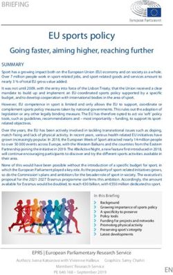 EU sports policy - Europa EU