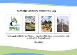 Cambridge Community Infrastructure Levy - Cambridge Draft CIL Charging Schedule - Regulation 19(1)(c) copy of representations made on the Draft ...