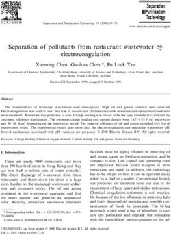 Separation of pollutants from restaurant wastewater by electrocoagulation