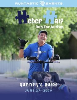 RUNNER'S GUIDE JUNE 27, 2020 - Heber Half Marathon