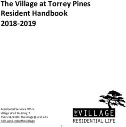 The Village at Torrey Pines Resident Handbook 2018-2019 - Residential Services Office Village West Building 2 858-534-9380 I ...