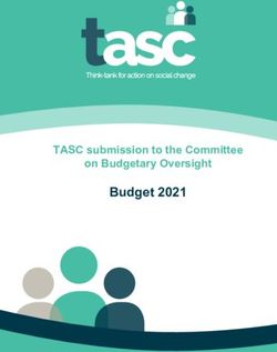 Budget 2021 TASC submission to the Committee on Budgetary Oversight