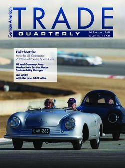 Full throttle: How the US Celebrated 70 Years of Porsche Sports Cars US and Germany Auto Market Both Set For Major Sustainability Changes - German ...