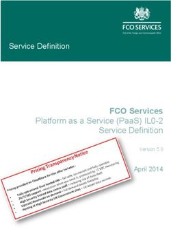FCO Services Platform as a Service (PaaS) IL0-2 Service Definition ...