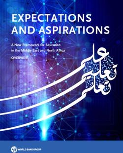 EXPECTATIONS AND ASPIRATIONS - OVERVIEW A New Framework for Education in the Middle East and North Africa - World Bank ...