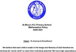 St Mary's R.C Primary School Mathematics Policy 2020 2021 - St Mary's