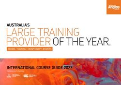 William Angliss Institute - INTERNATIONAL COURSE GUIDE 2023 Melbourne & Sydney