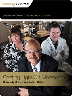 CASTING LIGHT ON MELANOMA - UNIVERSITY OF COLORADO CANCER CENTER - UNIVERSITY OF COLORADO ANSCHUTZ MEDICAL CAMPUS