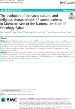 The evolution of the socio-cultural and religious characteristics of cancer patients in Morocco: case of the National Institute of Oncology Rabat