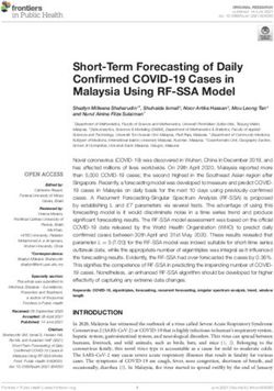 Short-Term Forecasting of Daily Confirmed COVID-19 Cases in Malaysia Using RF-SSA Model - Frontiers