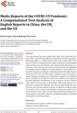 Media Reports of the COVID-19 Pandemic: A Computational Text Analysis of English Reports in China, the UK, and the US - Scientific ...