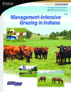 Management-Intensive Grazing in Indiana - Purdue extension AY-328