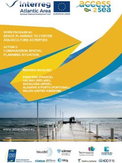 SPACE PLANNING TO FOSTER AQUACULTURE ACTIVITIES - WORK PACKAGE #4: COMPARATION SPATIAL PLANNING SITUATION.