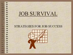 JOB SURVIVAL STRATEGIES FOR JOB SUCCESS