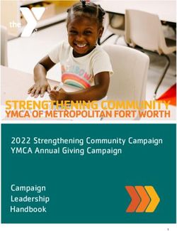 2022 Strengthening Community Campaign YMCA Annual Giving Campaign Campaign Leadership Handbook