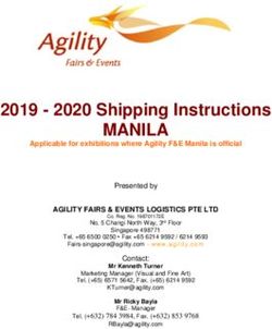 MANILA 2019 - 2020 Shipping Instructions - Aspire 2020