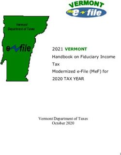 2021 VERMONT HANDBOOK ON FIDUCIARY INCOME TAX MODERNIZED E-FILE (MEF) FOR 2020 TAX YEAR
