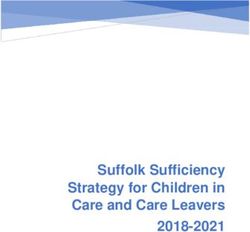 Suffolk Sufficiency Strategy for Children in Care and Care Leavers 2018-2021