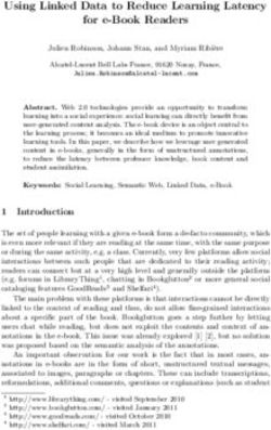 Using Linked Data to Reduce Learning Latency for e-Book Readers