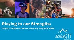 Playing to our Strengths - Calgary's Regional Active Economy Playbook 2030 - ActiveCITY