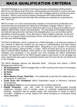 NACA QUALIFICATION CRITERIA