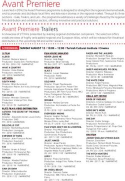 Avant Premiere - Sarajevo Film Festival