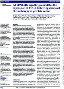 ATM/NEMO signaling modulates the expression of PD- L1 following docetaxel chemotherapy in prostate cancer
