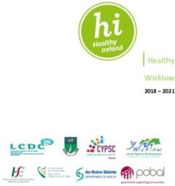 Healthy Wicklow 2018 2021 - Wicklow County Council