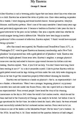 My Einstein George F. Smoot